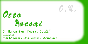 otto mocsai business card